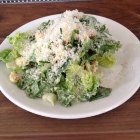 Gluten-free Caesar salad from Bar Sardine